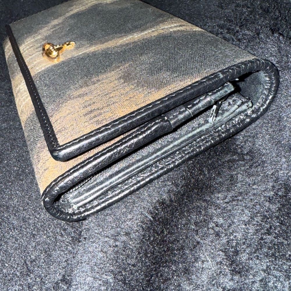 Vivienne Westwood Black and Gold Wallet with Distinctive Patina - Picture 8 of 10